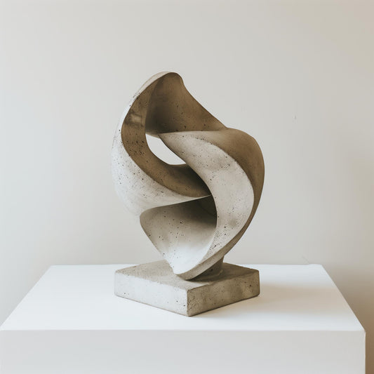 Abstract Wave Sculpture — Modern Home Decor Statement Piece